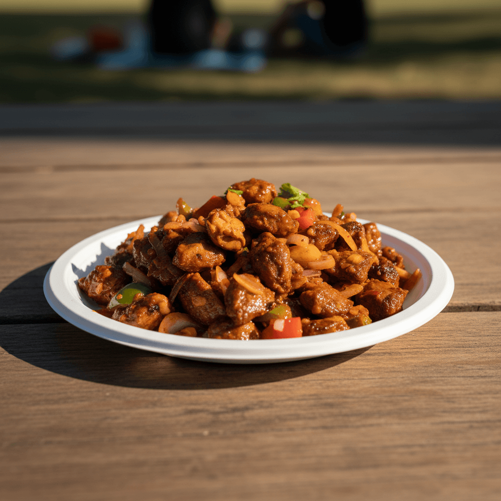 Fire Grilled Chicken Gizzard Salad
